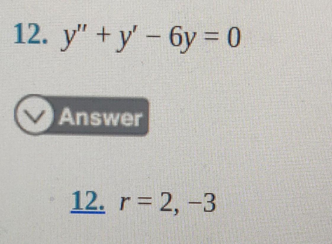 3y 6x 12 answer