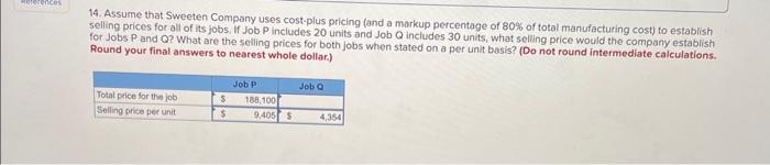 Solved please use the info to solve #14. all i need is | Chegg.com