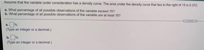 Solved Assume that the variable under consideration has a | Chegg.com