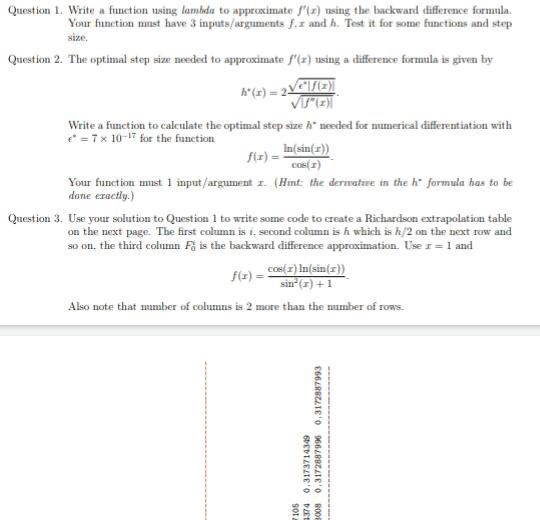 stion 6. Write a function to perform the double | Chegg.com