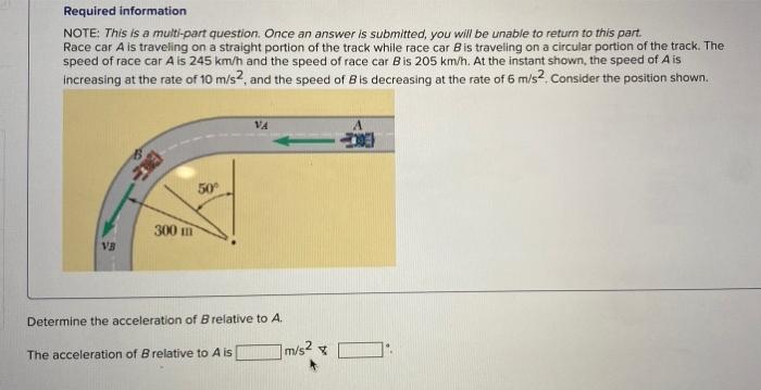 Solved Required information NOTE: This is a multi-part | Chegg.com