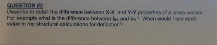 Solved QUESTION #2 Describe in detail the difference between | Chegg.com