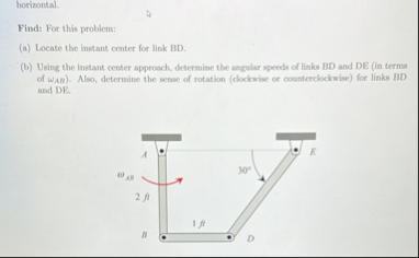 Solved horizontal.Find: For this problem:(a) ﻿Locate the | Chegg.com