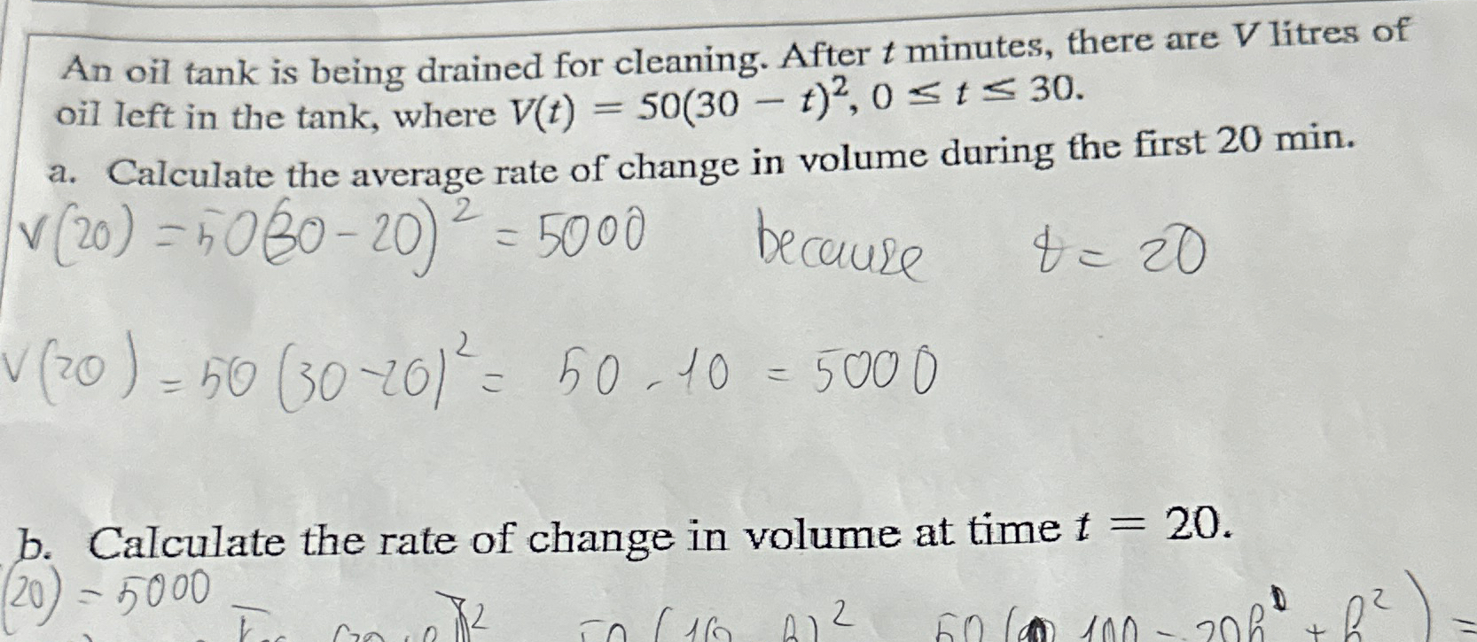 Solved An oil tank is being drained for cleaning. After t