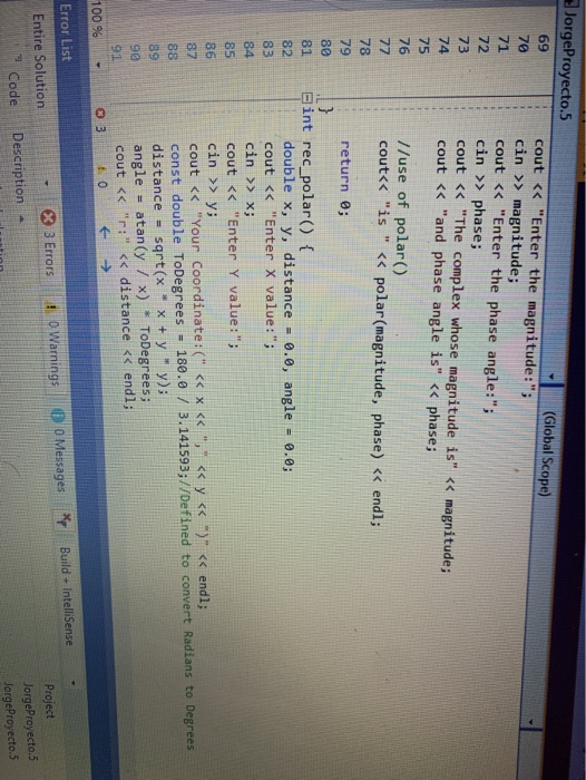 Solved C++ Instruction: Fix the errors in the lines 14,36 | Chegg.com