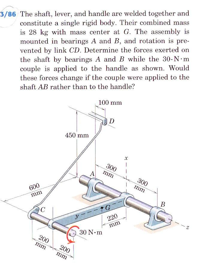 The Shaft Lever And Handle Are Welded Together And Chegg 