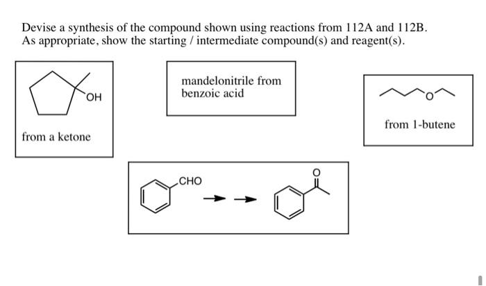 Solved Devise A Synthesis Of The Compound Shown Using | Chegg.com