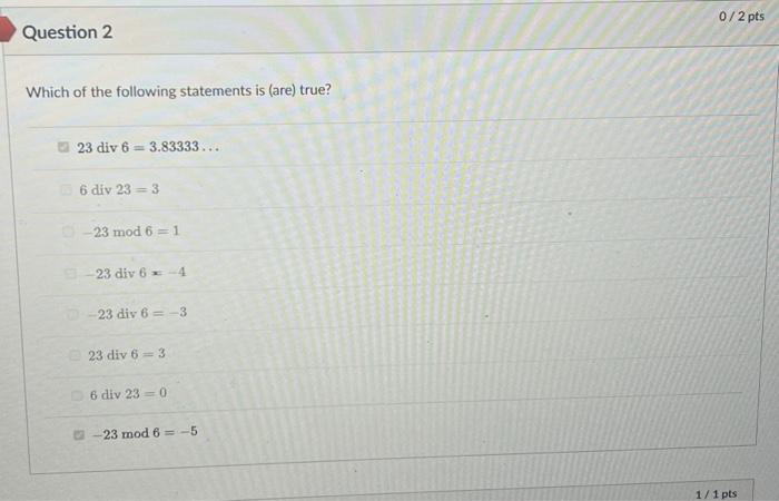 Solved Which of the following statements is (are) true? | Chegg.com