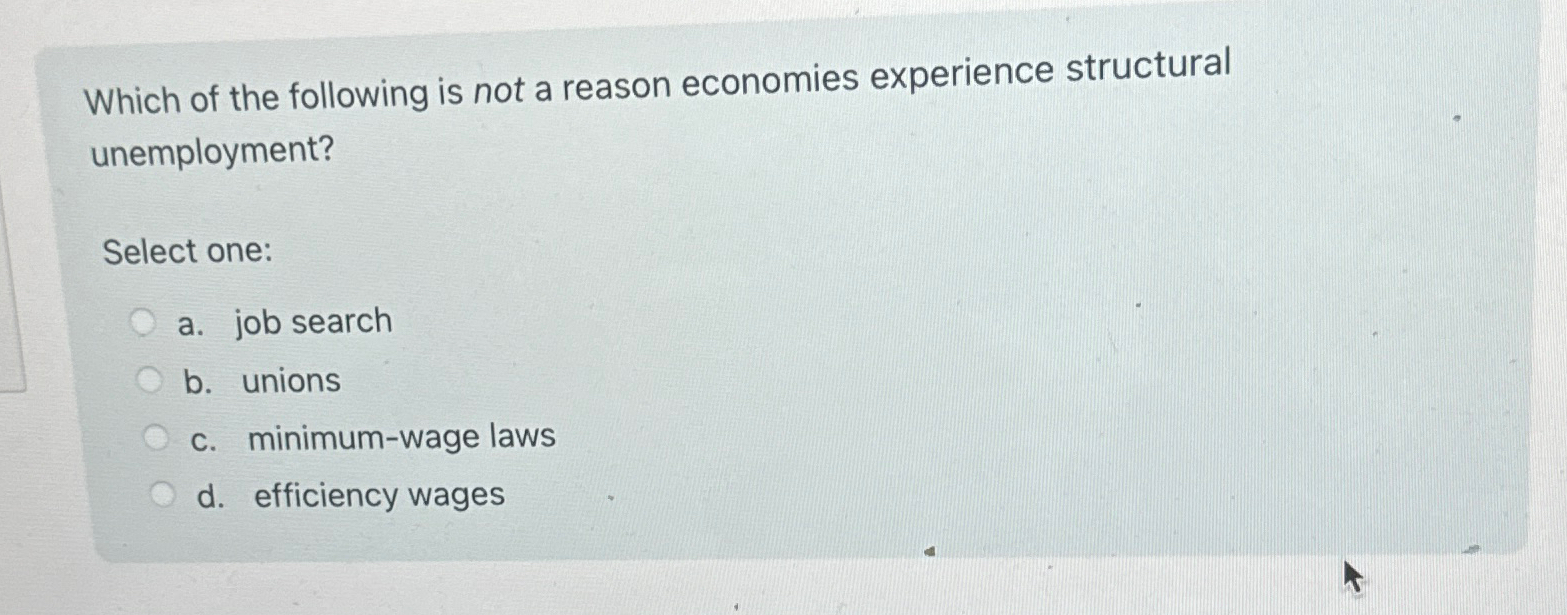 Solved Which of the following is not a reason economies | Chegg.com