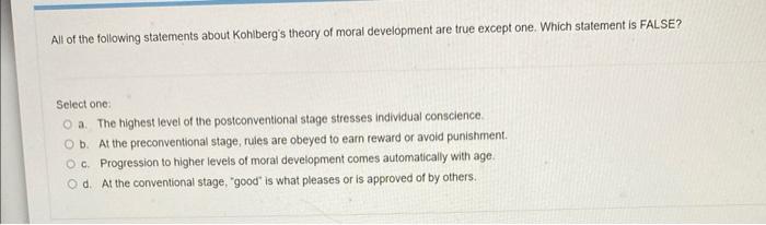 which of the following statements is true of false consciousness.quizlet