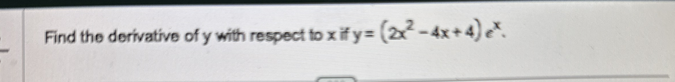 Solved Find the derivative of y ﻿with respect to x ﻿if | Chegg.com