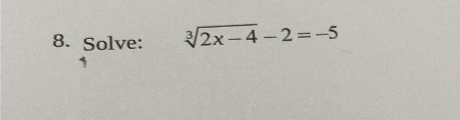 Solved Solve 2x 43 2 5 Chegg
