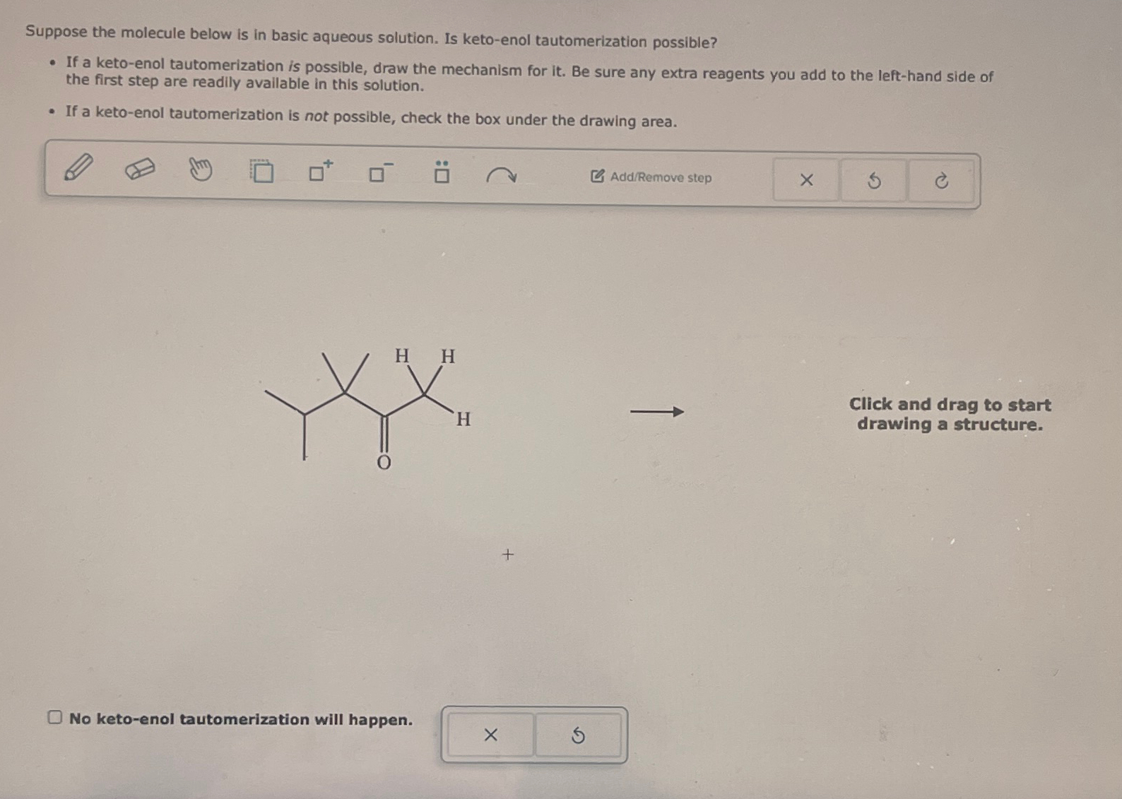 Solved Suppose the molecule below is in basic aqueous | Chegg.com