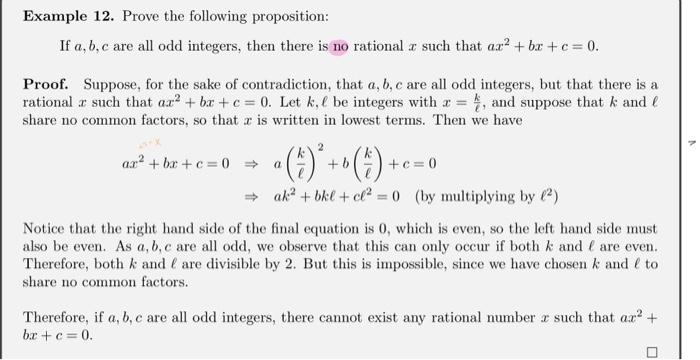 Solved Complete The Proof Of Example 12: That Is, Show That | Chegg.com