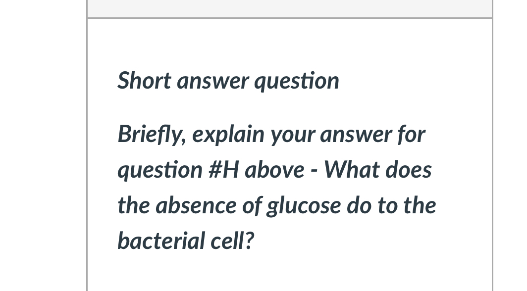 Solved Short answer questionBriefly, explain your answer for | Chegg.com
