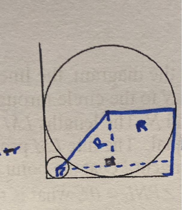 Two Perpendicular Radii Example Solved 2. Circles with radii r and R (where r