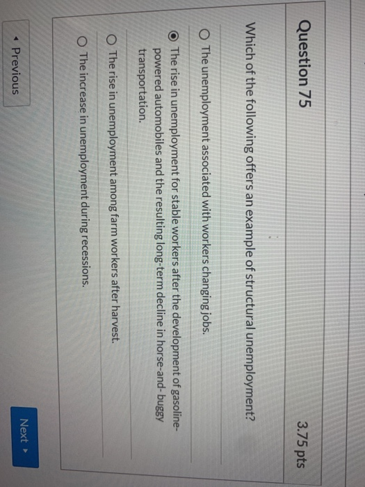 Solved Question 75 3.75 pts Which of the following offers an | Chegg.com
