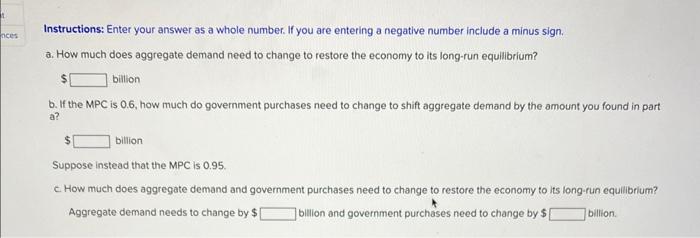 Solved The graph below depicts an economy where an increase | Chegg.com