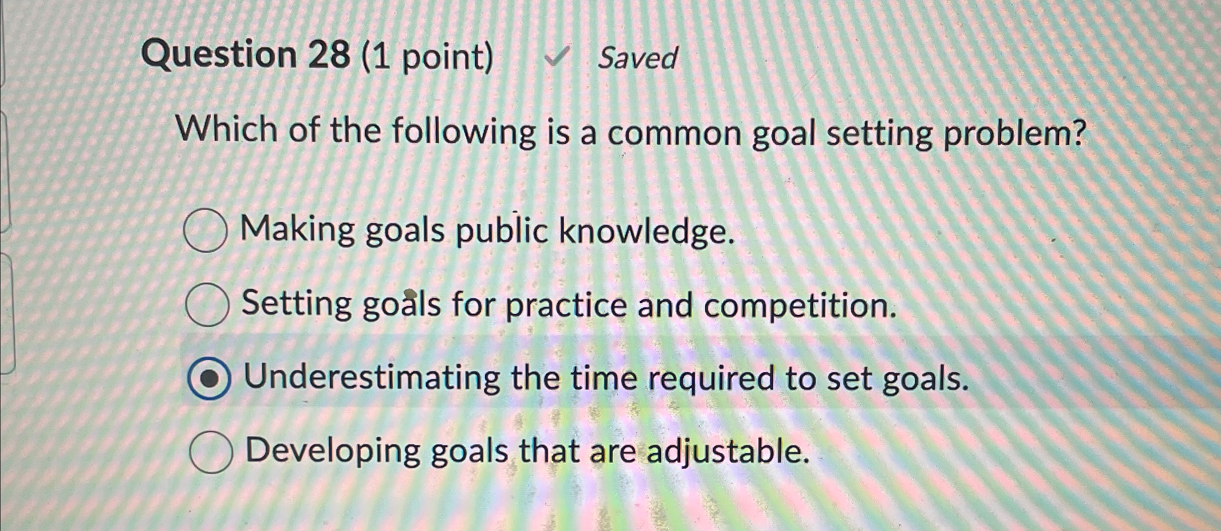 Solved Question 28 (1 ﻿point) ﻿SavedWhich of the following | Chegg.com