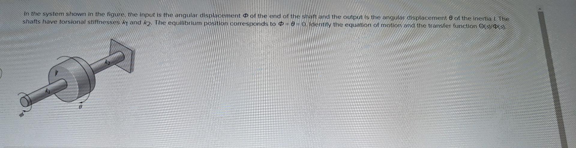 Solved In the system shown in the figure, the input is the | Chegg.com