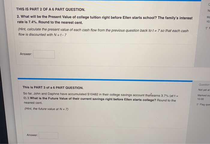 Solved Ques This is PART 1 of a 6 PART QUESTION. Not ye | Chegg.com
