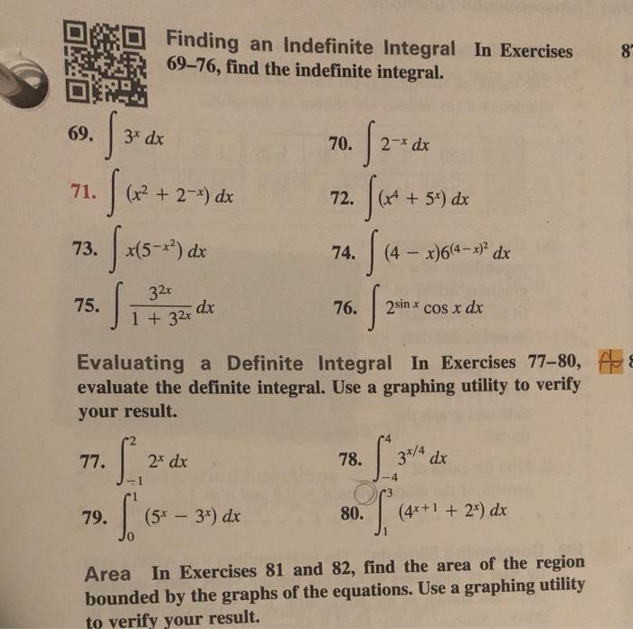 Solved Finding an indefinite Integral In Exercises 69-76, | Chegg.com