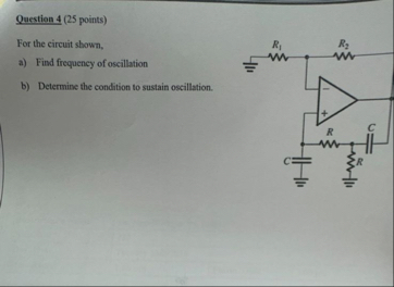 Solved Question 4 (25 ﻿points)For the circuit shown,a) ﻿Find | Chegg.com
