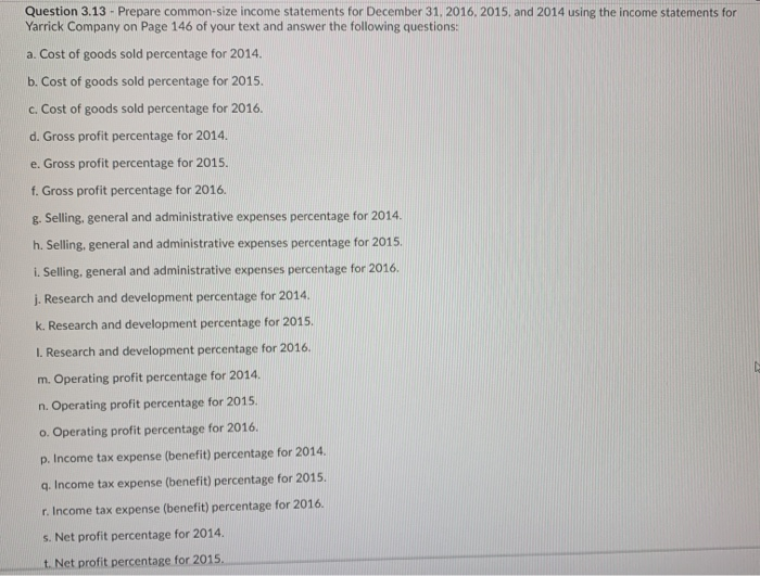 Solved 146 Chapter 3 Income Statement And Statement Of 3249