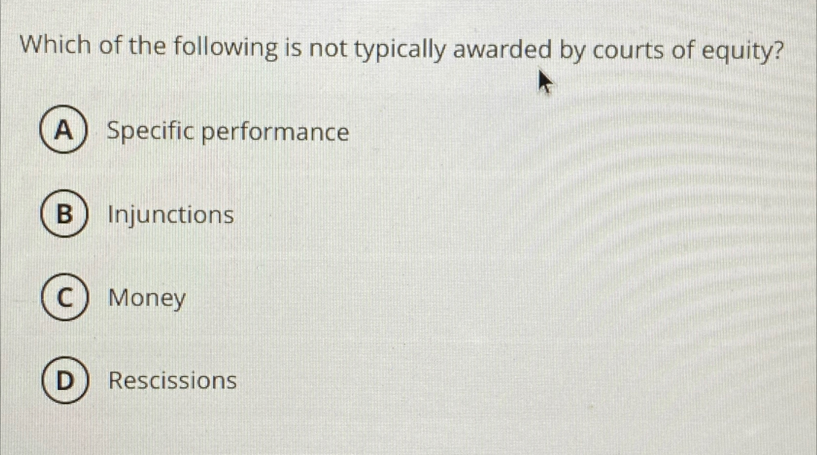 Solved Which of the following is not typically awarded by