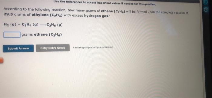 Solved The balanced chemical equation for the reaction Chegg