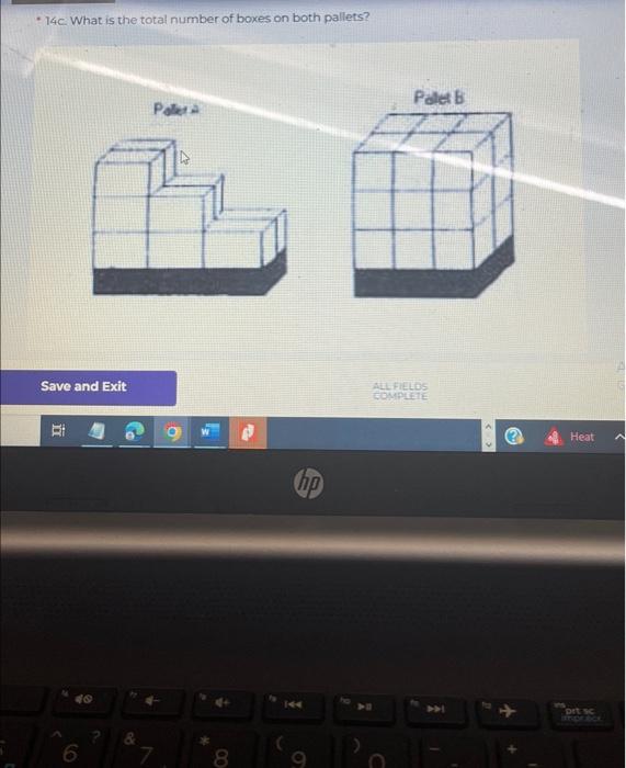 Solved 14c What is the total number of boxes on both