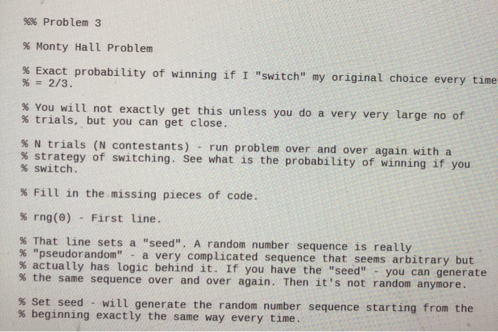 Solved 3 Monty Hall Problem The 
