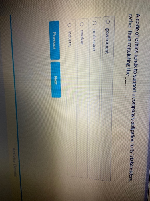 Solved According to the National Business Ethics survey, if | Chegg.com