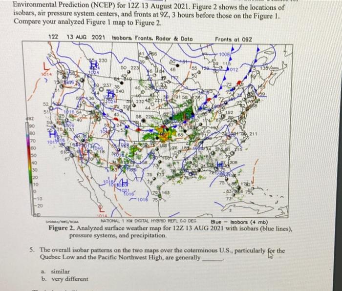 Solved Maps, which reports surface air pressure (corrected