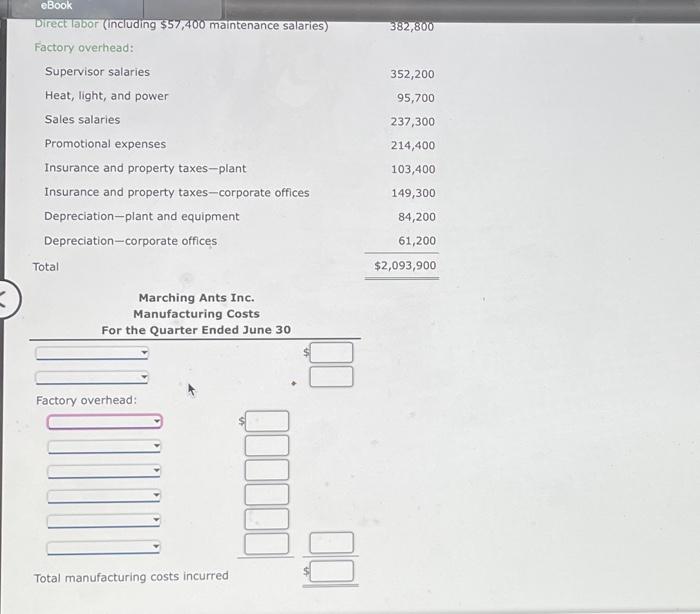 solved-classifying-costs-the-following-report-was-prepared-chegg