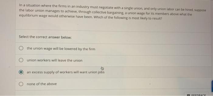 Solved QUESTION 13 Suppose that under its collective