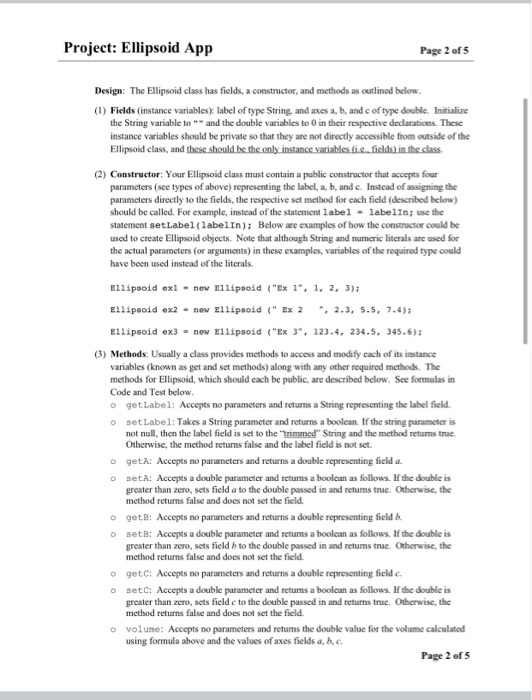 Solved Specifications Overview: You will write a program | Chegg.com