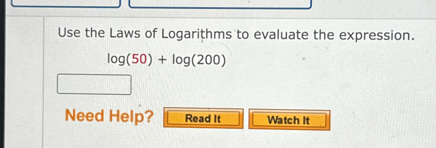 solved-use-the-laws-of-logarithms-to-evaluate-the-chegg