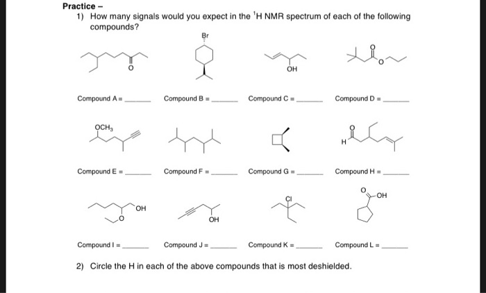 Solved Practice 1 How Many Signals Would You Expect In Chegg Com