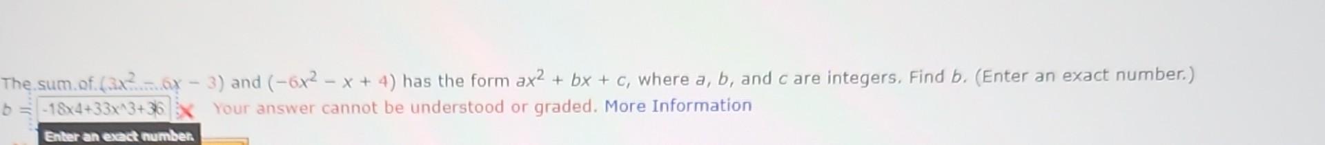 Solved I need some help answering this math problem anybody | Chegg.com