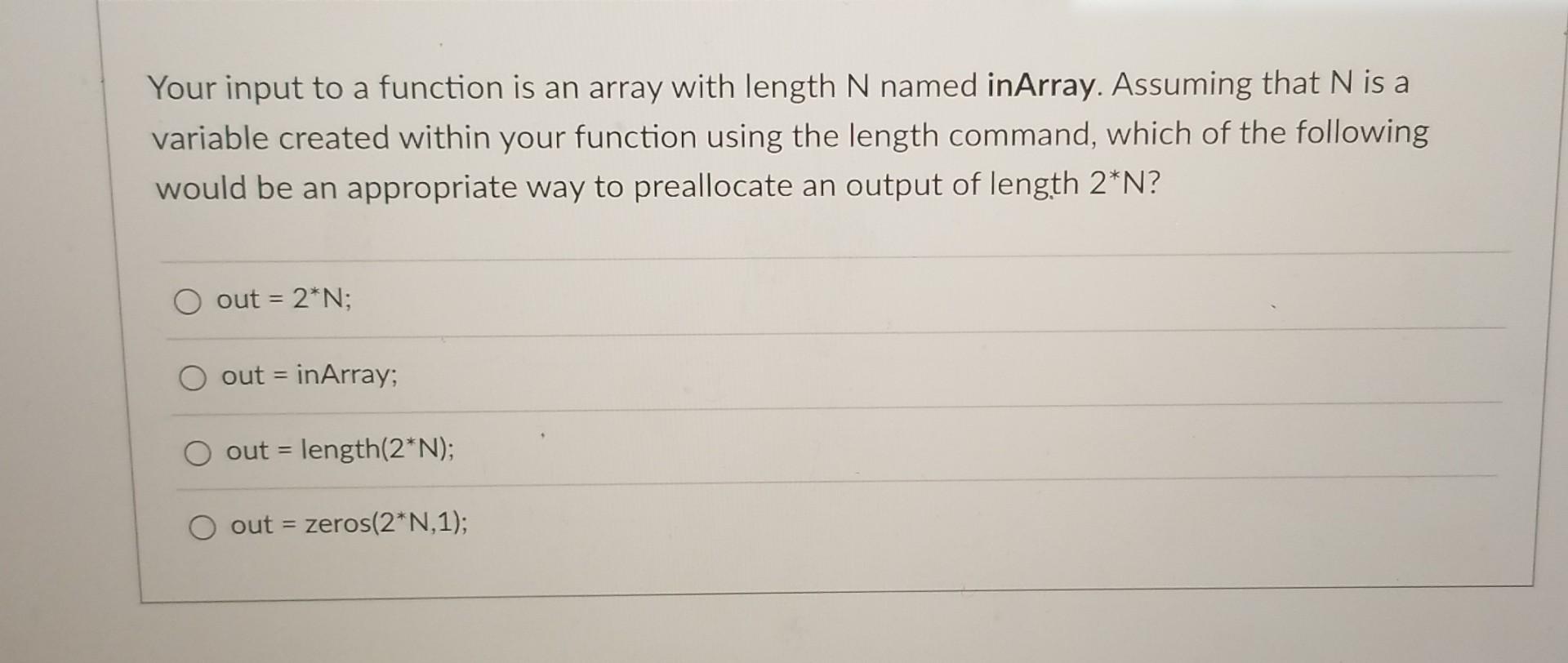 Preallocate Size Of Array Matlab