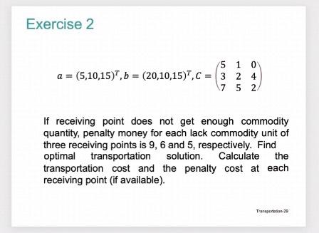Solved Exercise 2 5 1 0 a = (5,10,15)", b = (20,10,15)",C = | Chegg.com
