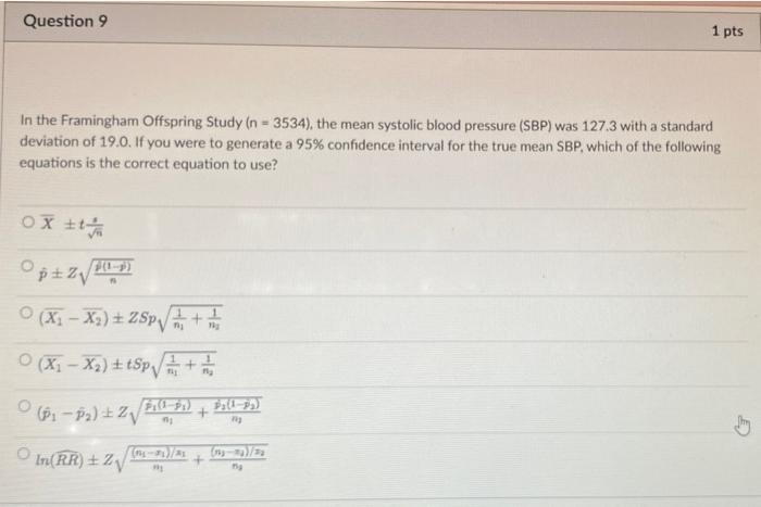 Solved Question 7 1 pts A clinical trial is conducted to | Chegg.com