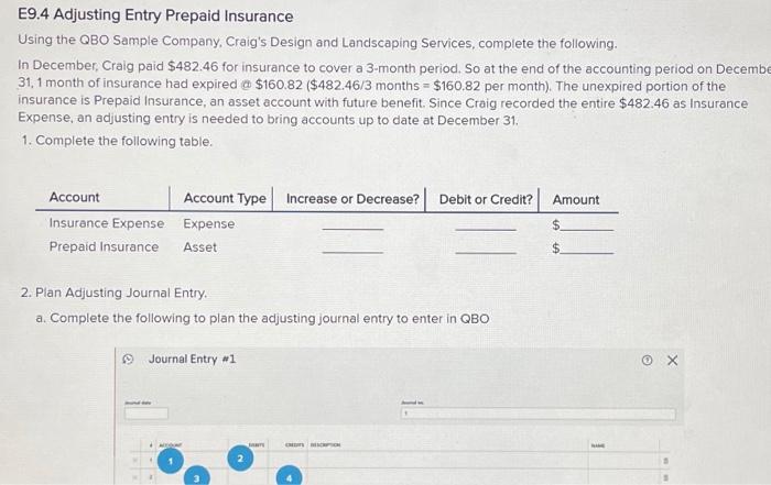 solved-e9-4-adjusting-entry-prepaid-insurance-using-the-qbo-chegg