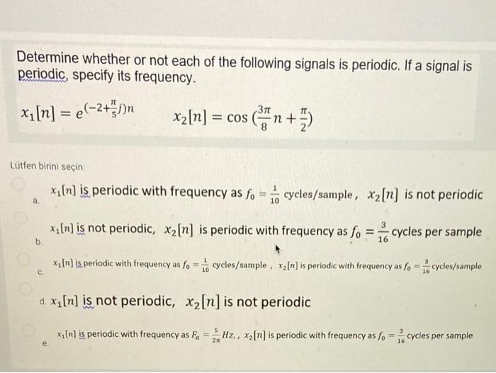 Solved Determine whether or not each of the following | Chegg.com