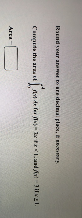 Solved Round your answer to one decimal place, if necessary | Chegg.com