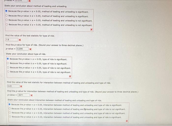 Solved following data to test for any signiffant effect due | Chegg.com