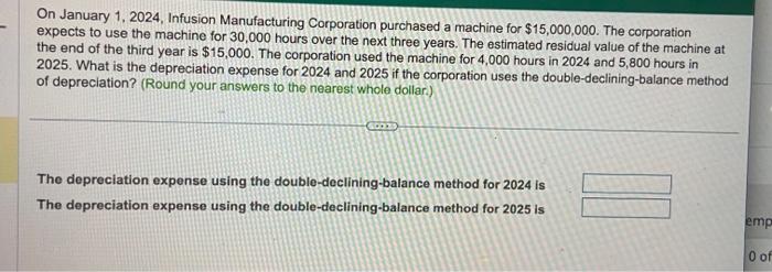 Solved On January 1 2024 Infusion Manufacturing Chegg Com   Image