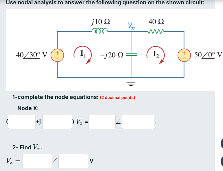 Solved Use nodal analysis to answer the following question | Chegg.com