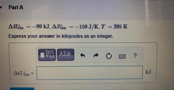 Solved Calculate the change in Gibbs free energy for each of | Chegg.com